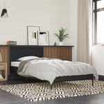 vidaXL Cadre de lit sans matelas noir 100x200 cm