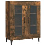 vidaXL Buffet chêne fumé 69 5x34x90 cm bois d'ingénierie