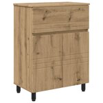 vidaXL Unité de vanité de salle de bain Chêne artisanal