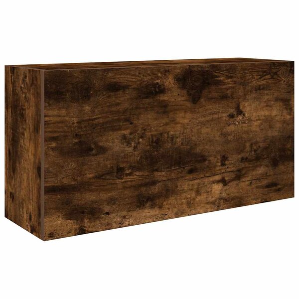 vidaXL Armoire murale de bain chêne fumé 80x25x40 cm bois d'ingénierie