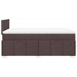vidaXL Sommier à lattes de lit avec matelas Marron foncé 120x200 cm