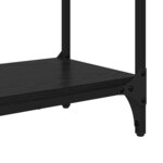 vidaXL Table console Chêne noir 88 5 x 30 x 75 cm Bois d'ingénierie