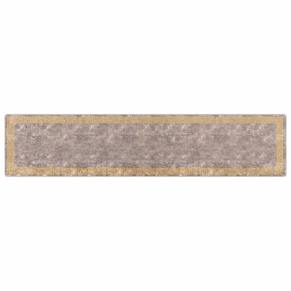 vidaXL Coureur de Tapis MARSA Gris 100 x 450 cm Polyester et PVC