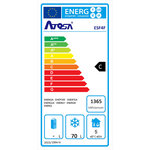 Table réfrigérée négative compacte - 1 porte gn1/1 - atosa - r290 - acier inoxydable1105455pleine x455x885mm