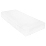 vidaXL Lit de repos et matelas 90x200cm Marron miel Bois de pin massif