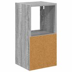 vidaXL Table de chevet Gris Sonoma 25 5 x 22 x 49 5 cm