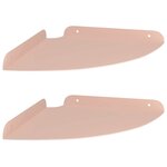 vidaXL Étagère flottante avec étagère 2 Pièces Rose 24 x 24 x 2 cm