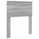 vidaXL Lit de Rangement Gris Sonoma 75 x 190 cm Bois d'ingénierie