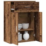 vidaXL Buffet Bois ancien 79 x 38 x 80 cm Bois d'ingénierie