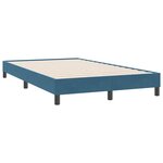 vidaXL Sommier à lattes de lit sans matelas bleu foncé 120x220cm
