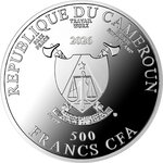 Monnaie GIANT PANDA Save the World Argent 500 Francs Cameroon 2026 (PRÉCOMMANDE)