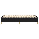 vidaXL Cadre de lit sans matelas noir 120x200 cm tissu