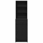 vidaXL Armoire haute en chêne noir - 40x41x135 cm  fabriquée en bois d'ingénierie