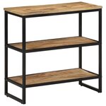 vidaXL Table console 70x35x70 cm bois de manguier massif brut