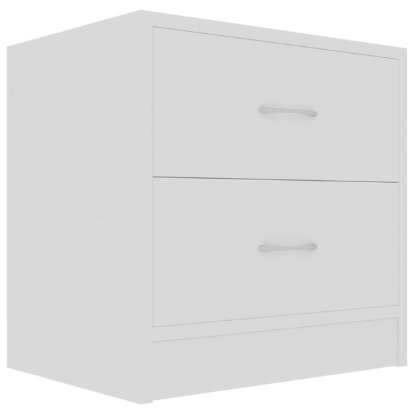 vidaXL Table de chevet Blanc 40x30x40 cm Bois d'ingénierie