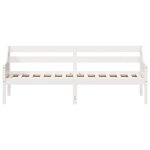 vidaXL Lit de jour sans matelas blanc 90x200 cm bois de pin massif