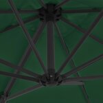 vidaXL Parasol de jardin avec base portable vert