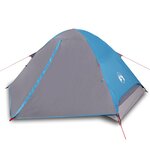 vidaXL Tente de camping à dôme 4 personnes bleu imperméable
