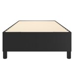 vidaXL Cadre de lit sans matelas noir 90x190 cm similicuir
