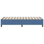 vidaXL Cadre de lit plateforme Bleu 90 x 200 cm tissu