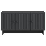 vidaXL Meuble TV Noir 99 x 34 5 x 50 cm Bois d'ingénierie