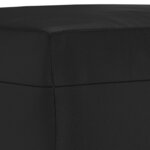 vidaXL Ensemble de canapés 3 Pièces avec coussins Noir Similicuir