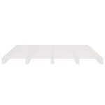 vidaXL Lit de palette Blanc 120x190 cm Bois pin massif Petit Double