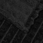 vidaXL Couvertures à jeter 6 Pièces Noir 200 x 150 cm Toison