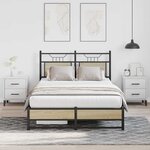 vidaXL Cadre de lit sans matelas chêne sonoma 120x190 cm