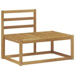 vidaXL Ensemble de canapés d'extérieur 3 Pièces Blanc