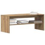 vidaXL Meuble TV chêne artisanal 100x40x40 cm bois d'ingénierie