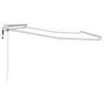 vidaXL Cadre de auvent Blanc 4 x 2 m Acier thermolaqué  aluminium
