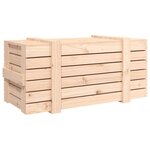 vidaXL Boîte de rangement 91x40 5x42 cm Bois massif de pin