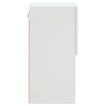 vidaXL Meubles TV avec lumières LED 2 Pièces blanc 30 5x30x60 cm