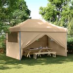 vidaXL Tente de fête Beige 292 x 440 x 315 cm Tissu Oxford