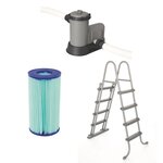 Piscine - BESTWAY Piscine tubulaire Power Steel Swim Vista Ovale 427cm