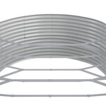 vidaXL Lit surélevé de jardin Acier enduit de poudre Argenté