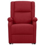 vidaXL Fauteuil de massage Rouge bordeaux Tissu