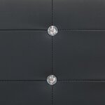 Vidaxl lit avec matelas noir similicuir 120 x 200 cm