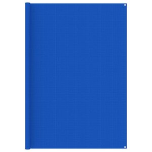 vidaXL Tapis de tente 250x300 cm Bleu