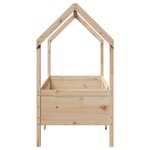vidaXL Cadre de lit d'enfants forme de maison 80x160cm bois pin massif