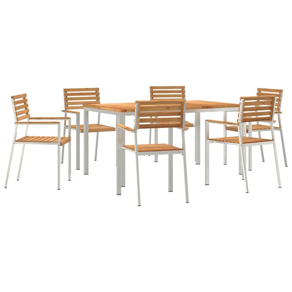 vidaXL Ensemble de Salle à Manger de Jardin 7 Pièces