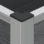 vidaXL Jardinière surélevée Gris 50 x 30 x 42 cm WPC et Aluminium