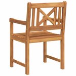 vidaXL Chaise de jardin 8 Pièces Marron 56 x 56 x 90 cm