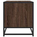 vidaXL Meuble TV chêne marron 91x40x46 cm bois d'ingénierie et métal