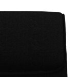 vidaXL Banc Noir 100x64x80 cm Tissu