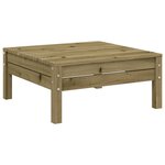 vidaXL Salon de jardin 7 Pièces avec coussins bois de pin imprégné