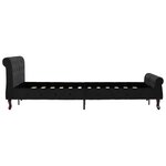 vidaXL Cadre de lit Noir Velours 140 x 200 cm