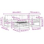 vidaXL Ensemble de canapés d'extérieur 5 Pièces Blanc et anthracite