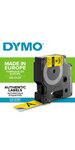 DYMO Rhino - Etiquettes Industrielles Vinyle 19mm x 5.5m - Noir sur Jaune